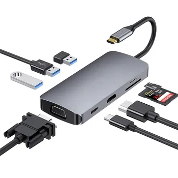 USB C Type C Hub to HDMI 4K VGA Adapter USB 3.0 PD Power Delivery Port for for MacBook Pro 2018/2017/2016 Samsung S8/S9 Plus
USB C Type C Hub to HDMI 4K VGA Adapter USB 3.0 PD Power Delivery Port for for MacBook Pro 2018/2017/2016 Samsung S8/S9 Plus
