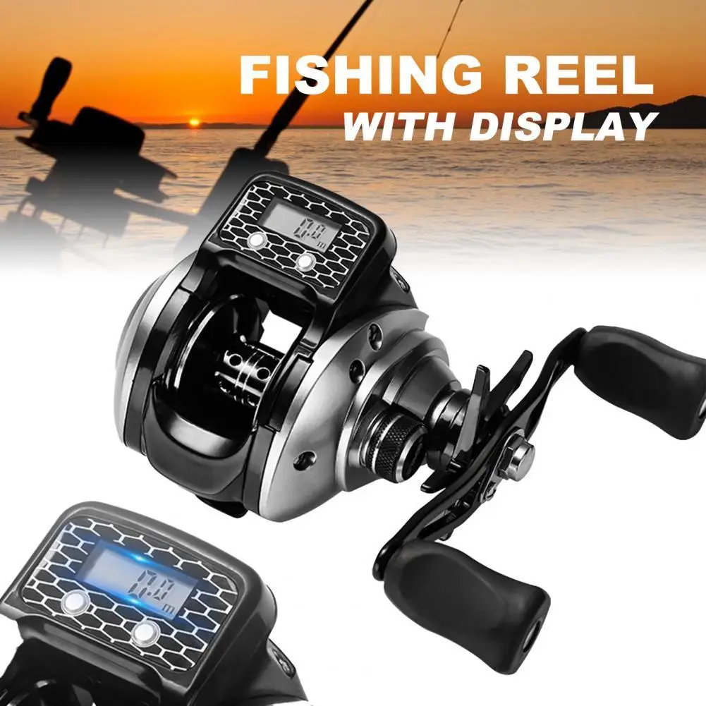 

Fishing reel 6.3/1 speed ratio Accurate Counting left/right Hand Digital display outdoor for Bass Pike Sea Fishing Carp Fishing