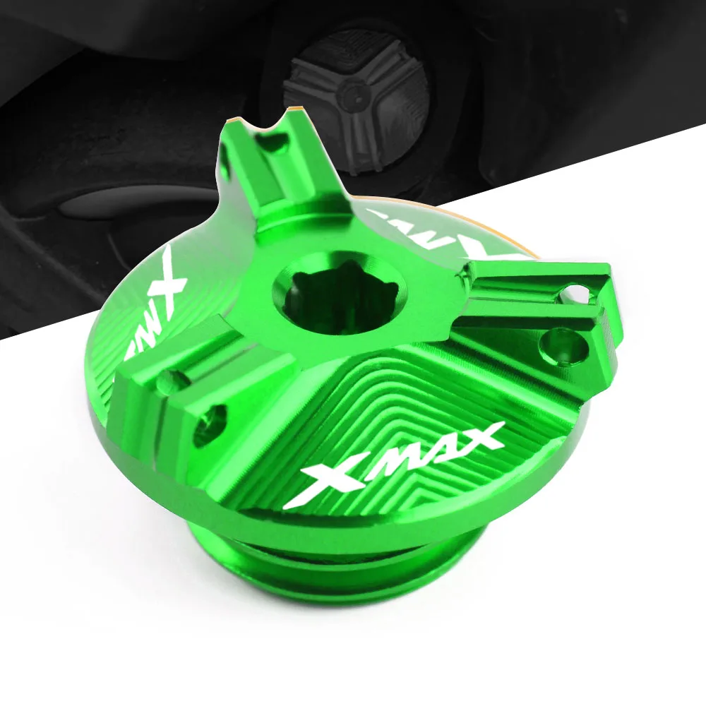 

Для Yamaha XMAX 250 300 X-MAX 300 250 2017 2018 2019 2020 Мотоцикл с ЧПУ алюминиевая крышка заливочного отверстия для масла крышка M20 * 1,5
