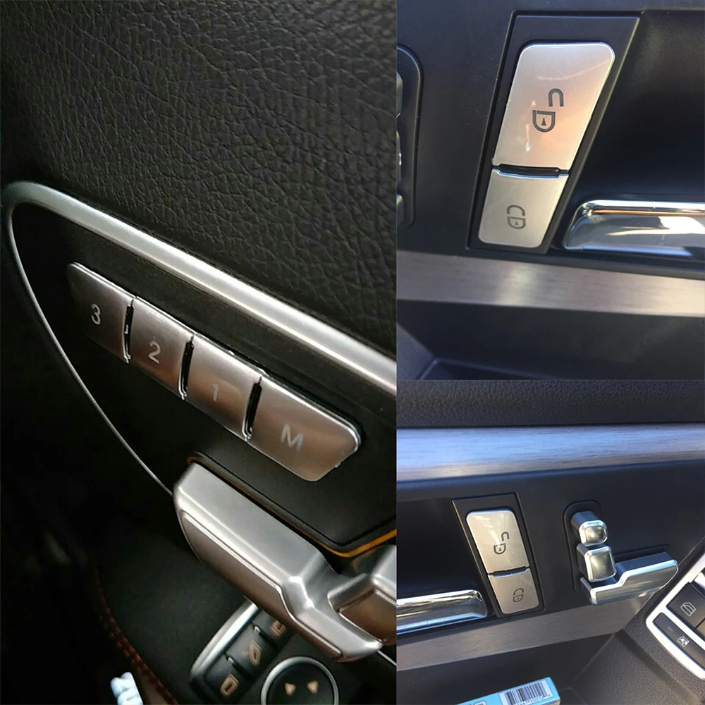 SPEEDWOW автомобильное сиденье кнопки памяти Обложка Наклейка для Mercedes Benz A B C E Class W204 W212 GLA X156 CLA C117 GLE W166 ML GL GLS