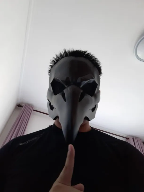 IGACG панк маска ворона жнец Nevermore кожа маски Чумного доктора птицы длинный нос
