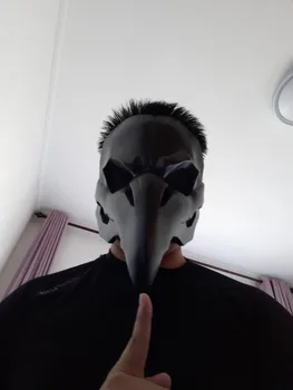 

IGACG Punk Mask Crow Reaper Nevermore Skin Masks Reaper Plague Doctor Mask Birds Long Nose Punk Crow Retro Rock