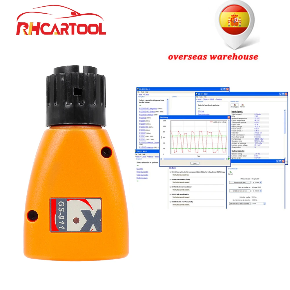 

Best OBD2 diagnostic-tool GS-911 V1006.3 Emergency Professional Diagnostic Tool For BMW Motorcycles GS911 with facotry price