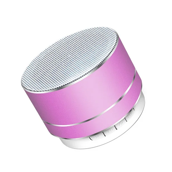 Портативная металлическая Беспроводная Bluetooth Колонка HiFi светодиодный мини супер бас стерео для IPhone Планшет
