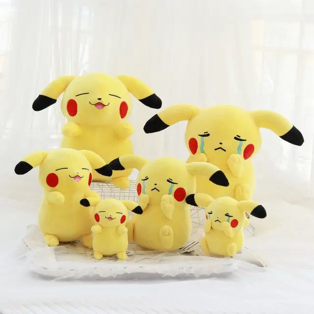 Takara Tomy Покемон Милый Пикачу, плюшевая игрушка, каваи, аниме, мягкие милые подарки для детей
