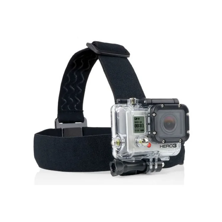 Продукт как у знаменитостей Стиль экшн-камеры Go Pro повязка для камеры-повязка на голову 3 ряда прозрачный Высокое качество Non-slip клей повязка Gp23a