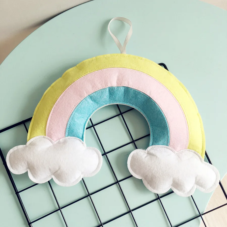 Rainbow Cloud Wall Hanging Decoration Baby Room Kids Tent Decoration Children Room Accessories Photo Props Nordic Home Decor