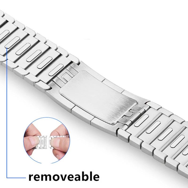 link bracelet for Apple watch band 44mm 40mm iwatch series se 4 5 6 7 SE Gen.6 Bracelet correa for apple watch 3 38 42 mm strap 1