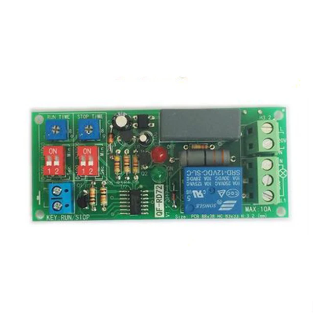 5V ~ 12V DC Motor Interruptor cíclica de polaridad inversa tiempo de retraso Relé de repetición
