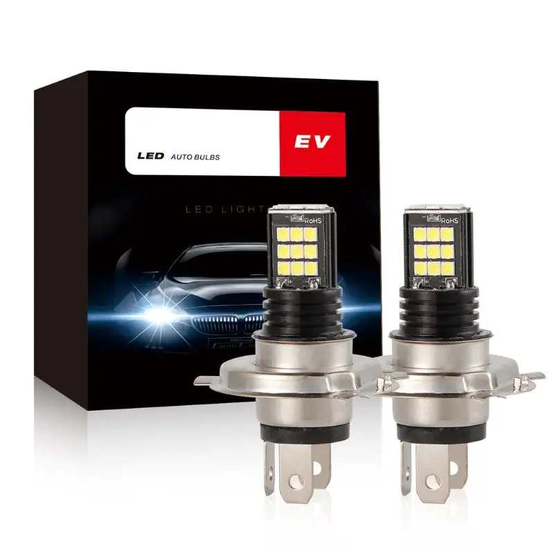 DC12V-H4-24LED лампы автомобиля противотуманные фары пара белый светильник Замена для вождения автомобиля