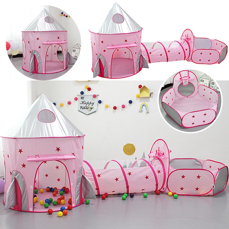 子供のためのトンネル型のプリンセステント 赤ちゃんのための屋内プレイハウス プール ハウス スペース 女の子へのギフト Toy Tents Aliexpress