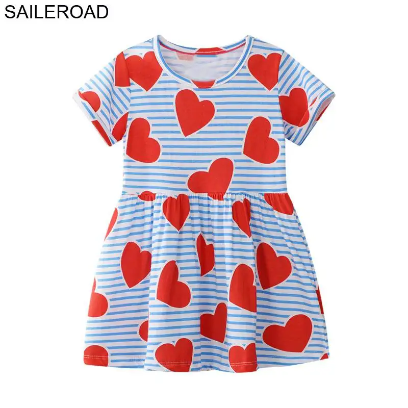 6155 same picture SAILEROAD Детские платья для девочек Летняя вечеринка единорога Baby Girl Одежда Детские платья для девочек Костюм Детские платья принцессы - Цвет: 6155 same picture