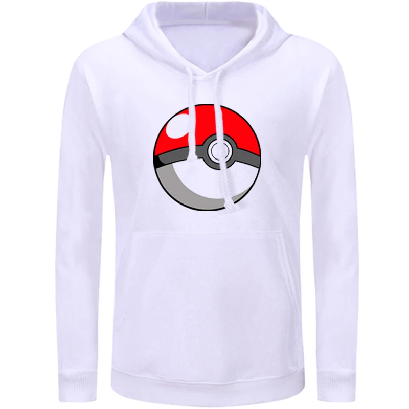 Pokemon Pokeball толстовка с капюшоном красивая романтическая Эйфелева башня женская графическая Толстовка струны пуловер с капюшоном подарок - Цвет: icWM1038W