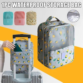

Travel Shoe Bag Waterproof Shoes Storage Pouch with Luggage Sleeve Holds 3 Pair of Shoes PAK55