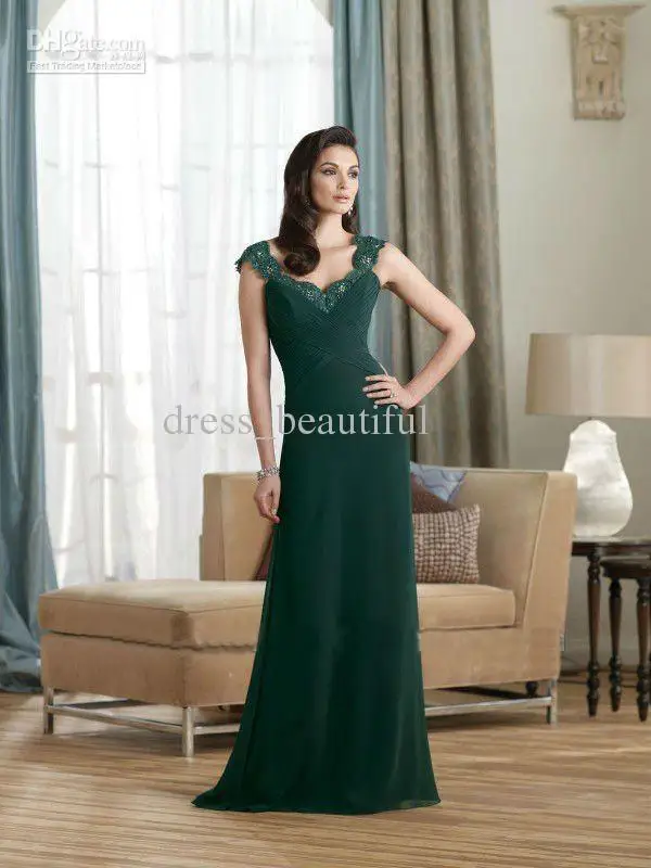 

custom-made cap sleeve vestido de noiva renda 2018 new fashionable sexy green long party evening dress elegant free shipping