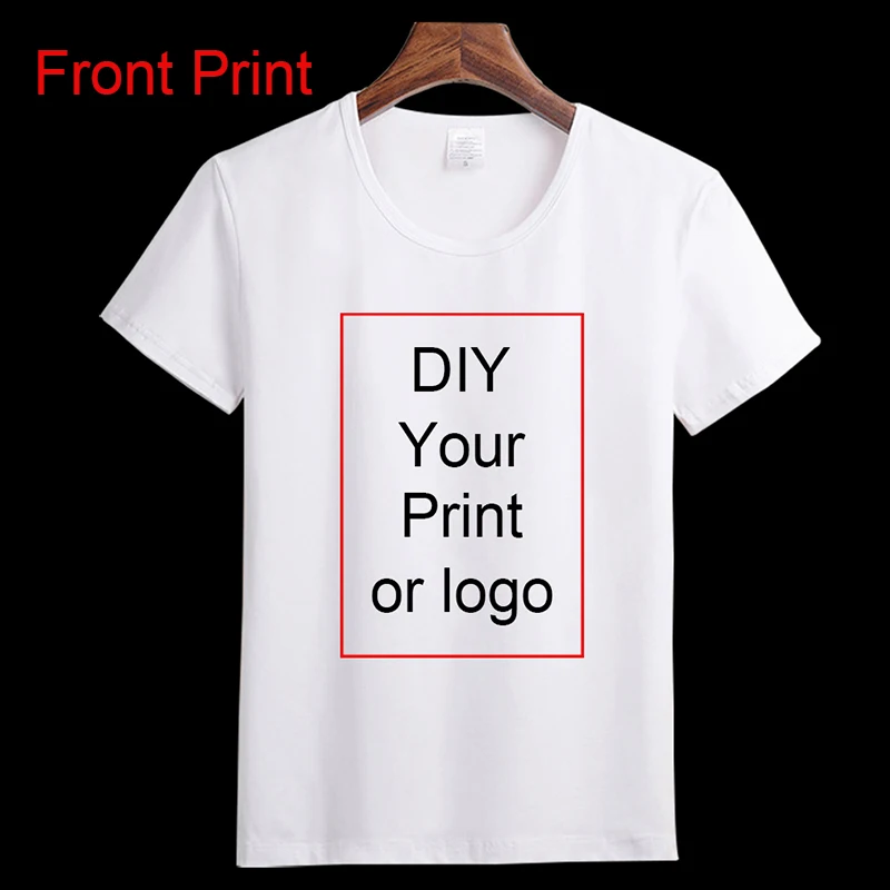 Customized Print T Shirt Women's Girl's DIY Photo Logo Brand Top Tees T-shirt Men's Boy's clothes Casual  Tshirt cool t shirts Tees