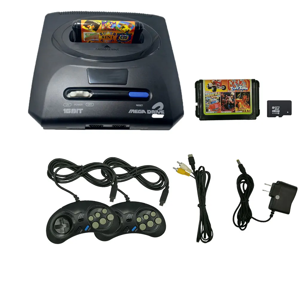 New Tv Video Game Console Controller For Original Sega Megadrive Md2 16 Bit With Output Double Wired Gamepads - Handheld Game Players - AliExpress