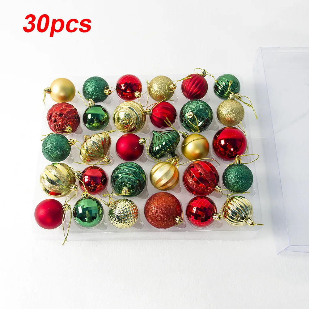 

30pcs PVC Christmas Tree Decoration Balls Ornaments Home Wedding Party event supply new hot 2019 product ball