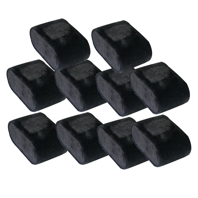 10pcs/pack Jewelry Accessories Soft Wristwatch Display Pad Simple Solid Showcases Watch Pillow Storage Box Home Faux Velvet