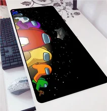 Среди нас DIY Дизайн Шаблон игровой коврик для Мыши Компьютерный коврик мышь для LoL Csgo 900x400 мм большой коврик для мыши клавиатуры коврик Рожде...