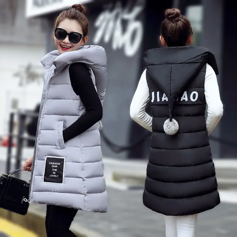 

2019 Winter Sleeveless Basics Pattern Down Jacket Women Ultra Light Duck Down Warm Female Down Coat Female Outwear