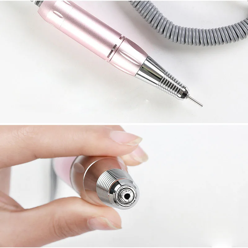 Lixa de Unhas Conjunto de Manicure e Pedicure Broca Portátil Multifunção Rosa Branco 30000rpm 40 w Recarregável Máquina Ferramentas S101 4 Brocas elétricas p/ manicure e acessórios