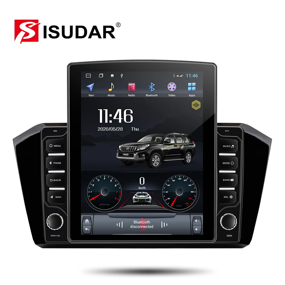 Isudar H53 4G Android 1 Din Авто радио для VW/Volkswagen/Passat b8 Magotan 2015 Автомобильный мультимедийный