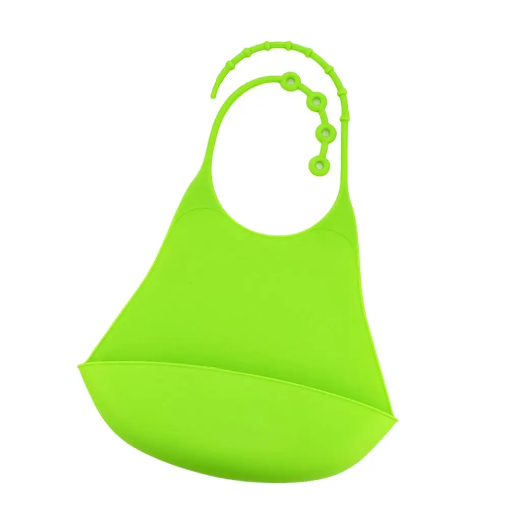 Adults Silicone Bib for Women and Men- Waterproof & Easly Wipe Clean with Deep Food Catcher Pocket