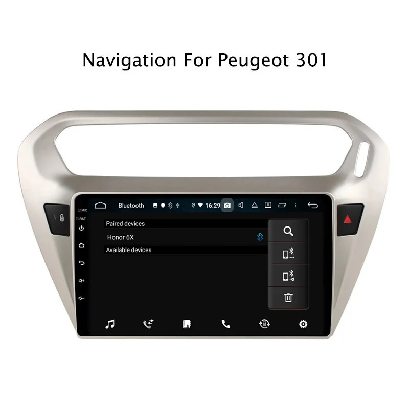 Discount 9" Android Octa Core 4G RAM 32G ROM Car Radio Multimedia Player Navigation GPS For Peugeot 301/Citroen Elysee 4