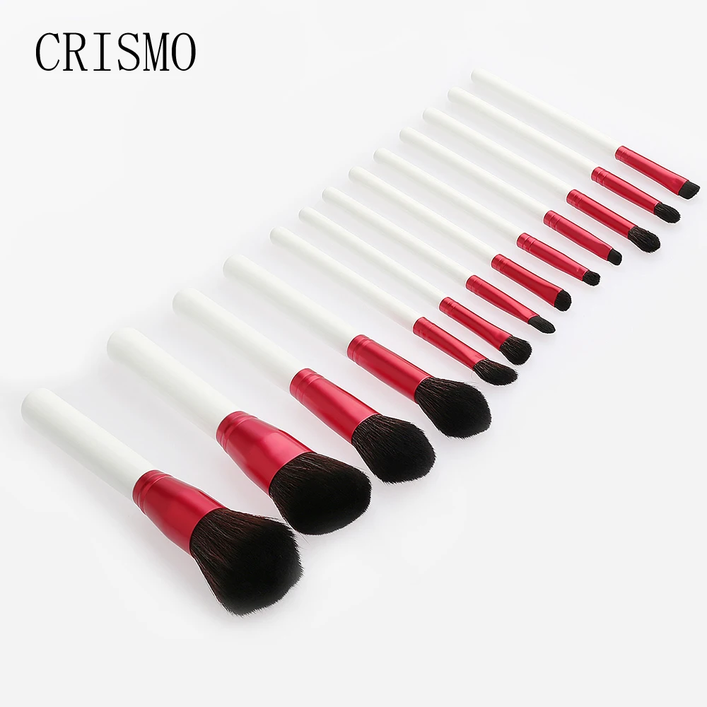 CRISMO 13 Pcs Set Makeup Brush Kit Soft Synthetic Head Brush For Powder Foundation Brush Set 2