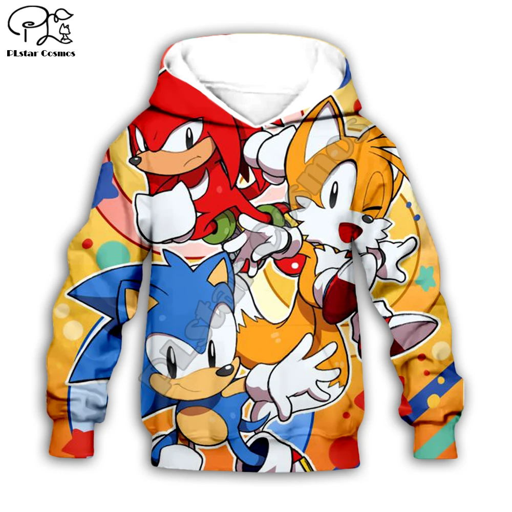 Kids Cloth Anime Super Sonic Cartoon 3d hoodies/boy sweatshirt Cartoon Hot Movie pant style-25