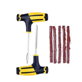 

Upgraded 7Pcs/Set Car Tire Repair Tools Kit For Tubeless Emergency Truck Motobike Bike Tyre Fast Puncture Plug Block
