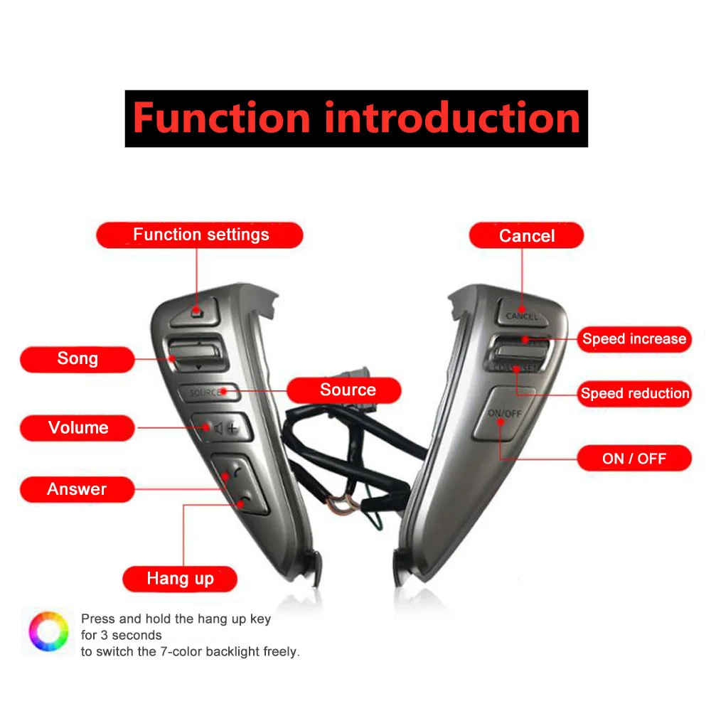 

New Style steering wheel Cruise Control button For Nissan New Sylphy Livina Tiida switch control Car accessories