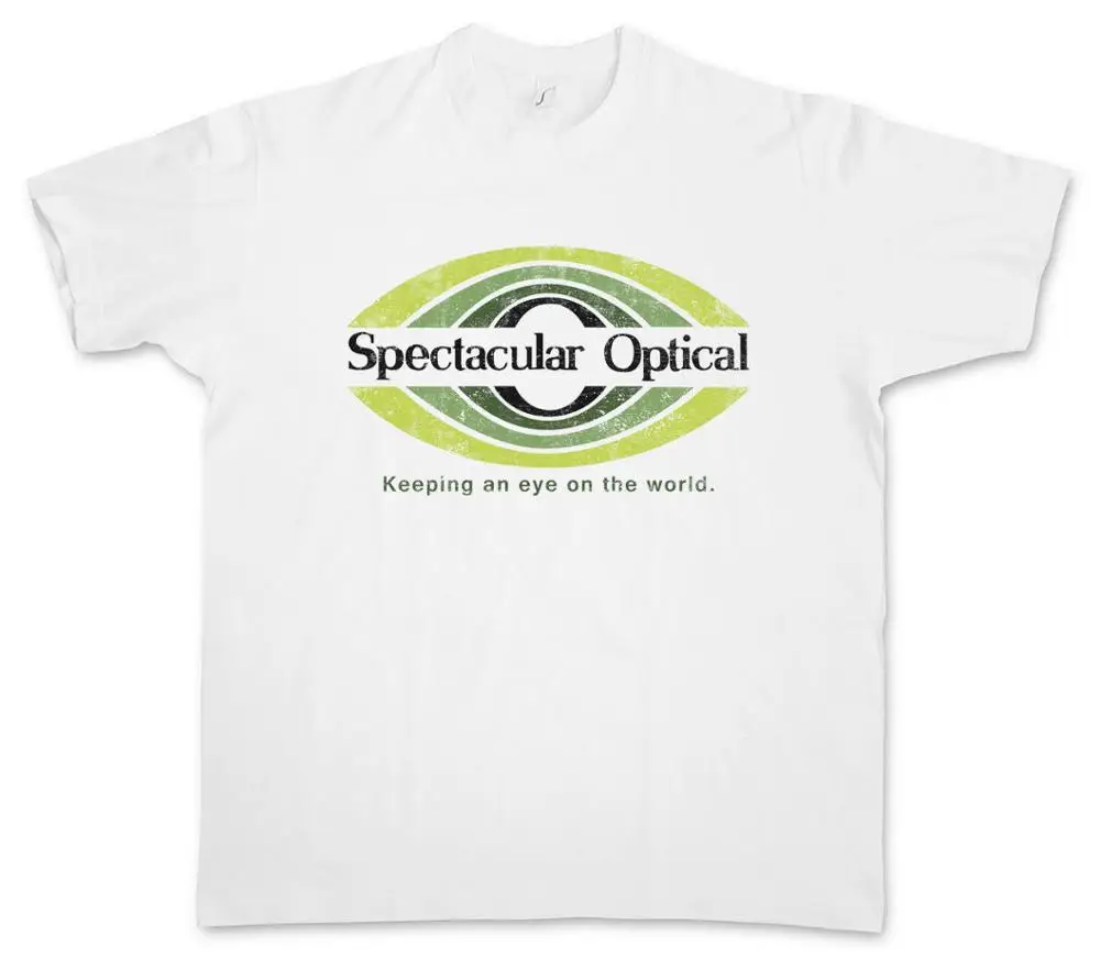 Fashion 2018 Summer Spectacular Optical T-Shirt Videodrome Sign Insignia Logo Company Tv Show Casual Clothing | Мужская одежда