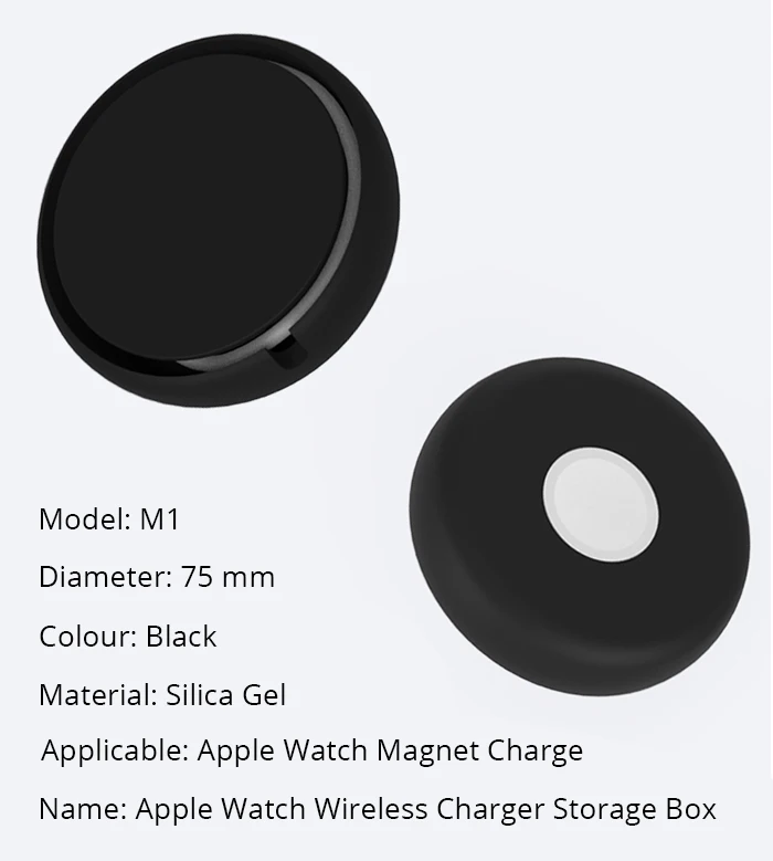 Fivetech Charging Dock for Apple Watch Wireless Charger Case Storage Stand Soft Silicone Bracket for Apple Watch 4321 Base    (9)