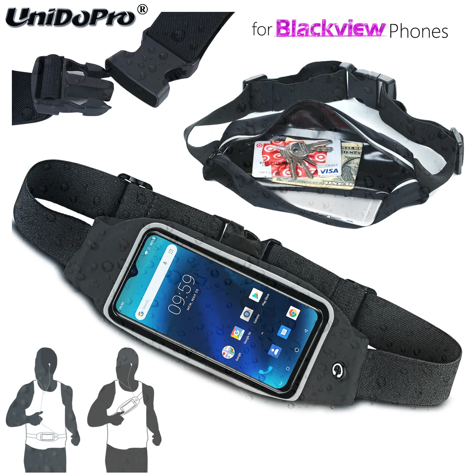 Водонепроницаемый спортивный чехол для Blackview A60 / Pro Max 1 S8 S6 P6000 R7 R6 Lite E7 E7s в виде