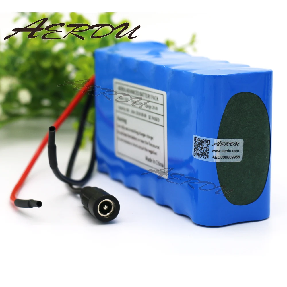 AERDU 7S2P 24V 5Ah 25.9V 29.4V Lithium-ion battery pack For Electric Unicycles Scooters toys Bicycle ebike light motor with BMS