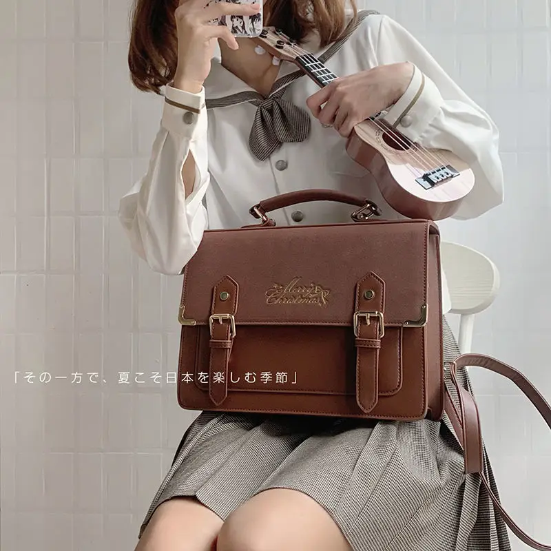 2022 Lolita bag Japanese school Uniforms Cute Ita bag Lolita JK SchoolBag for college Student Women Handbag Anime Shoulder Bag