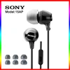 Sony MDR-EX15AP-auriculares estéreo con cable, manos libres, Subwoofer, con micrófono, para Xiaomi y Huawei, 3,5mm ► Foto 1/5