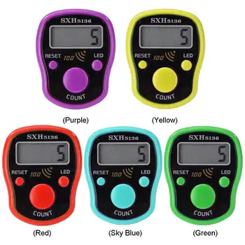 

0-99999 LCD Display Finger Counter LED Luminous Electronic Tally Counter ABS Plastics 105mm/4.13 Measuring Tool