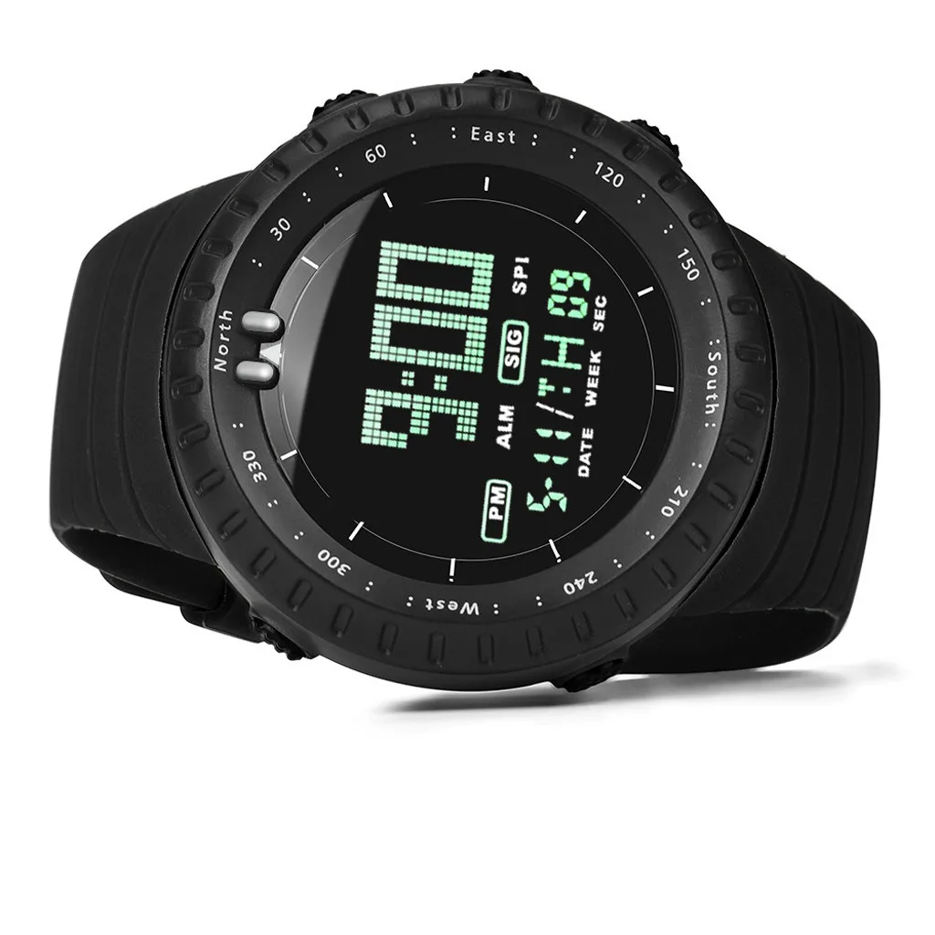 LED digital watch sport Military electric Watch 50M Awaterproof larm date watches Dive Swim Dress Sports Watches