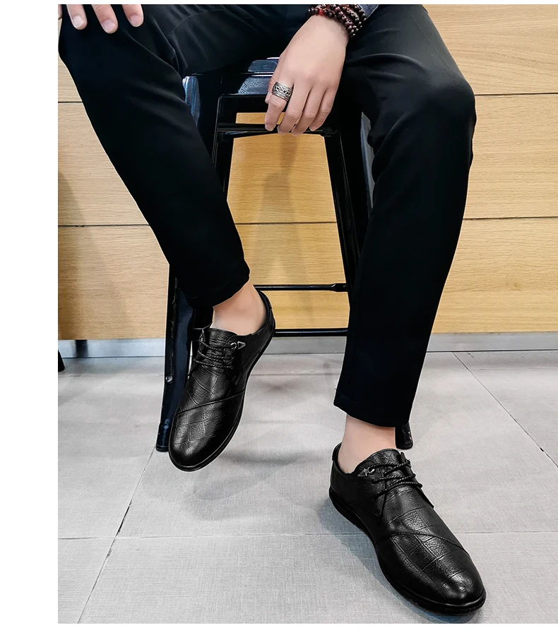 Зимняя обувь; Мужская обувь из натуральной коровьей кожи; sapatos masculino; мужские кроссовки в деловом стиле; мокасины; модная свадебная обувь; VI
