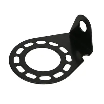 

Angled bracket for large round trailer connector socket holder mounting