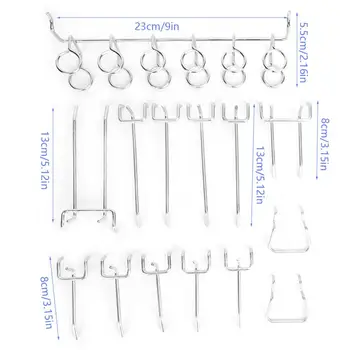 

50 Pcs Hook Set Hanging Pegboard Hook Set Convenient Storage Tool Kit for Household Usage high quality