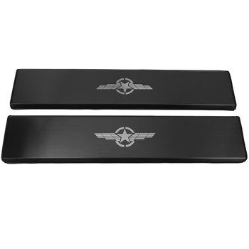 

Car Seat Back Anti-Kick Panel Trim Stickers Stainless Steel for Jeep Renegade 16-19 Compass 17-19 Car Accessories (Black)