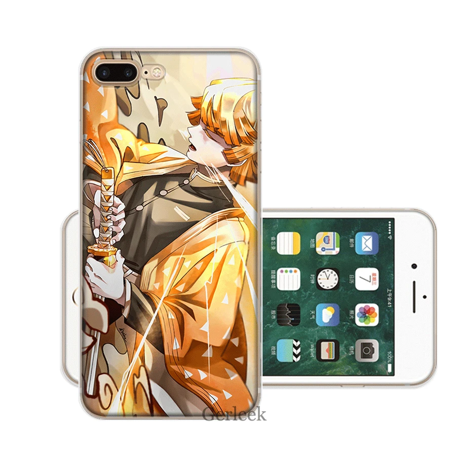 9 Чехол для телефона iPhone XR X XS Max iPhone 7 8 6 6S Plus 5 5S SE чехол TPT Agatsuma Zenitsu Demon Slayer Shell - Цвет: 9