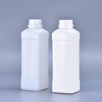 

Wholesale Empty 1000ML Square bottle HDPE plastic container for lotion shampoo alcohol Food Grade bottles 50PCS/lot