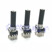 10pcs 09 type rotary potentiometer single C5K B10K B50K with midpoint / without midpoint volume potentiometer shaft length 23mm