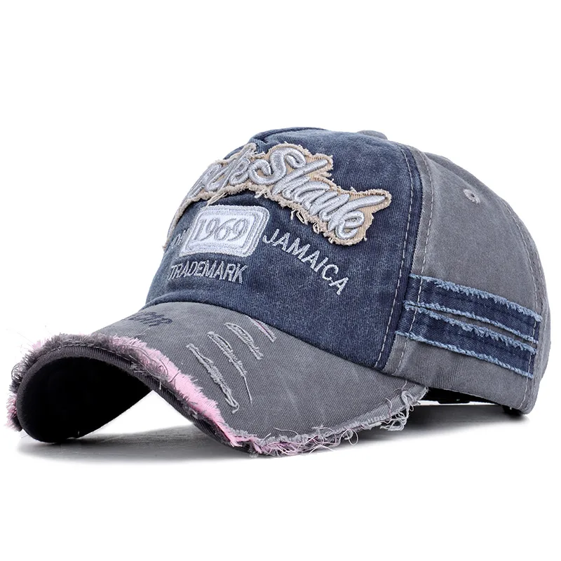 Gray and Navy Бейсболки для мужчин и женщин - Цвет: Gray and Navy