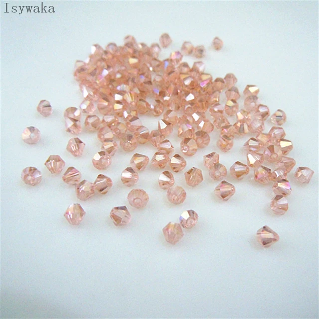 Wholesale 1000pcs Big Bag Colorful 4mm Bicone Crystal Beads Glass